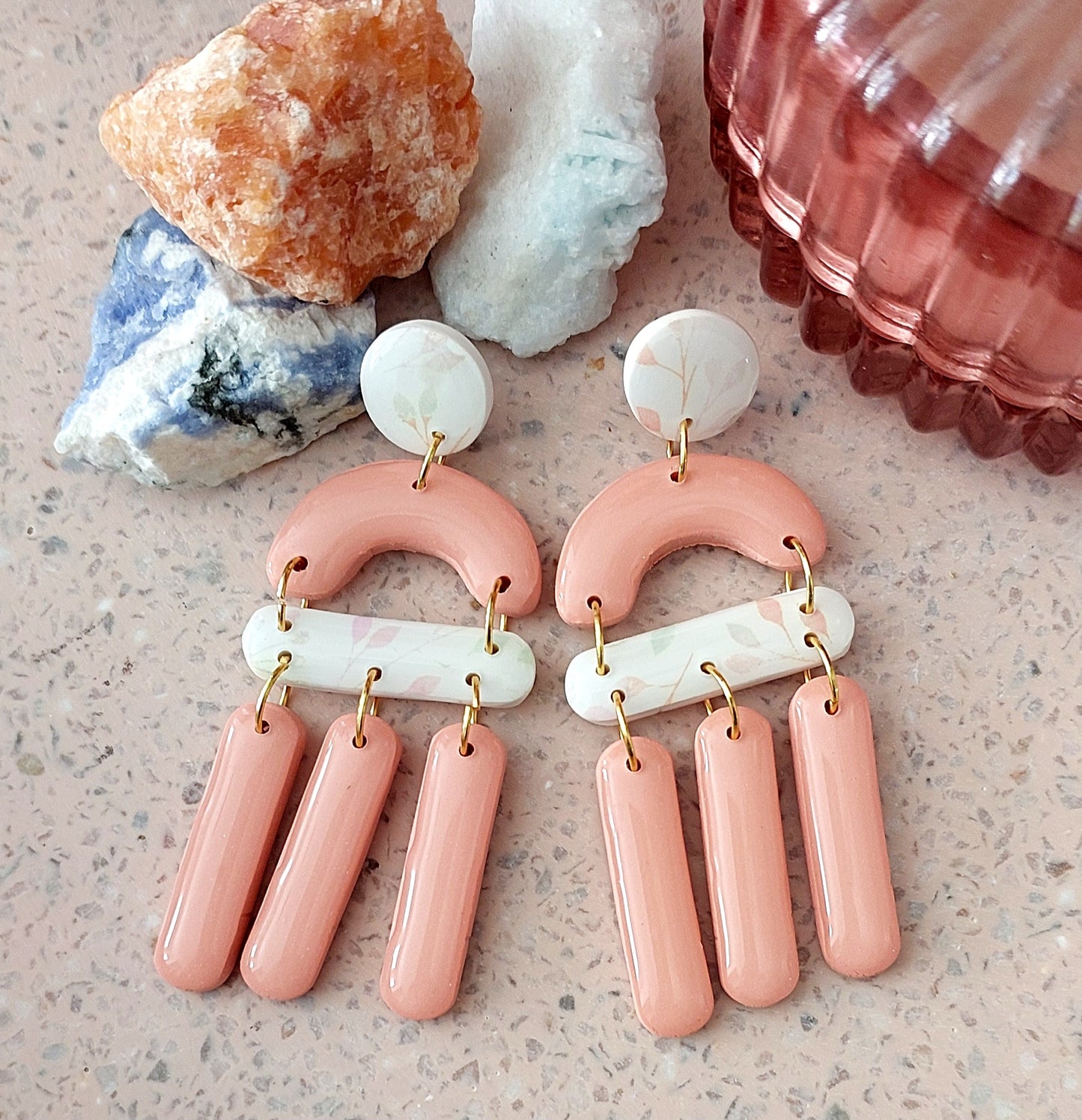 4 piece statement stud dangle
