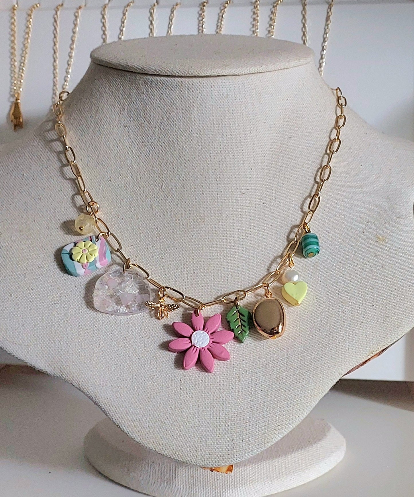 Spring Fling charm necklace