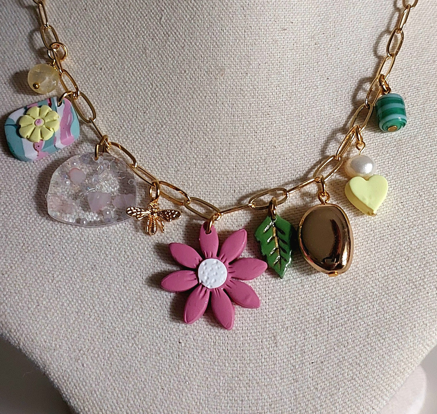 Spring Fling charm necklace