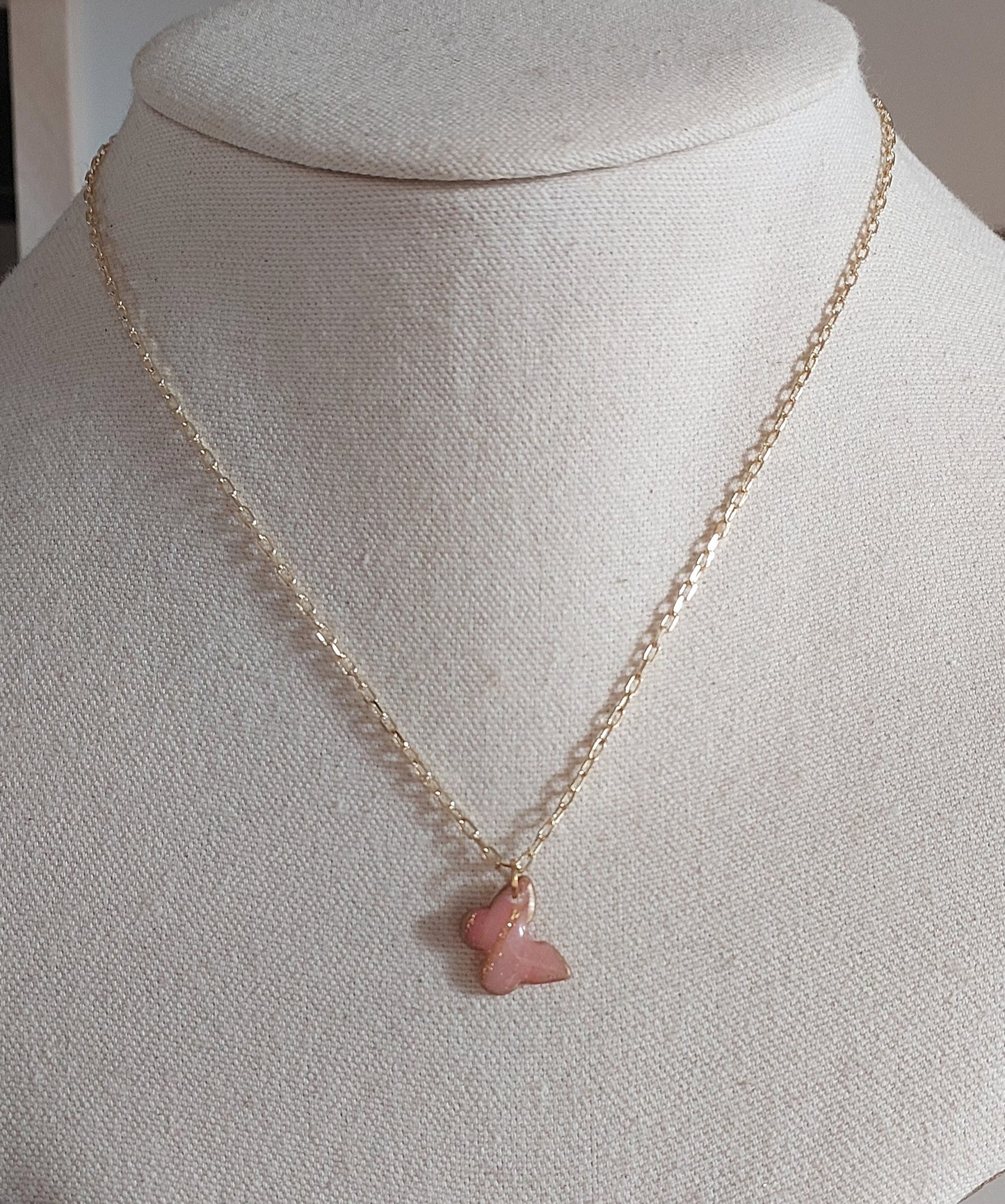 Blush Butterfly necklace