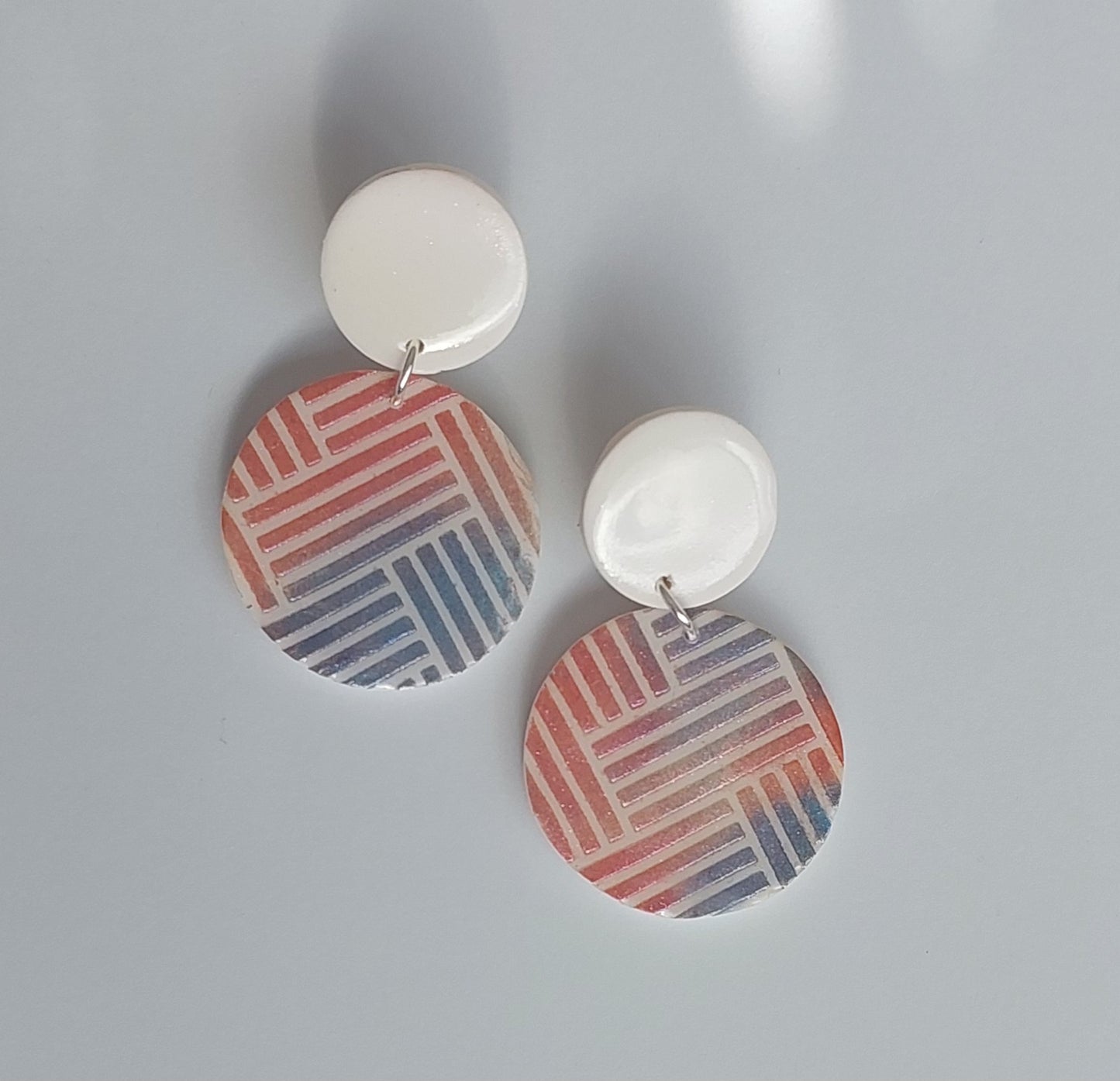 Shimmer stud dangles