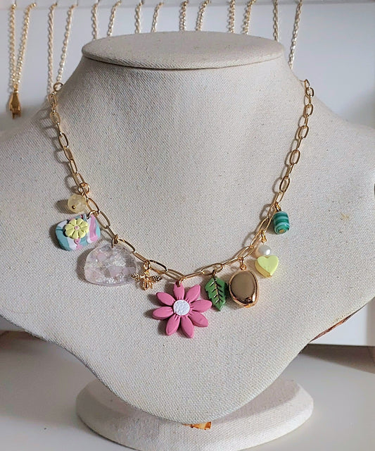 Spring Fling charm necklace