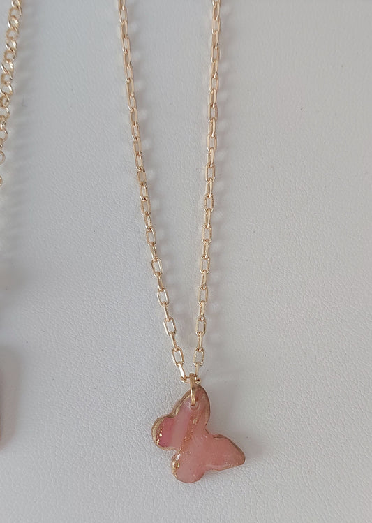 Blush Butterfly necklace