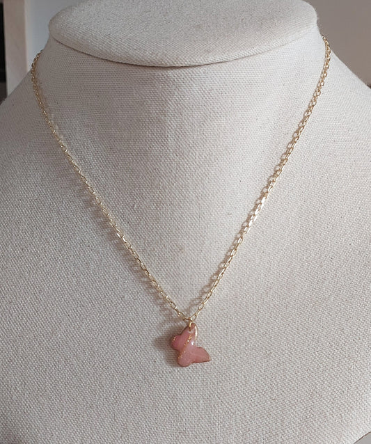 Blush Butterfly necklace